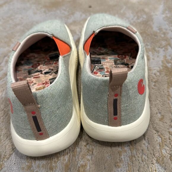 UIN Light Green Toledo X Women comfy light sneakers size 6 NWOT - Picture 3 of 11